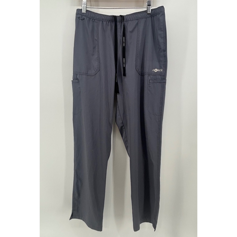 Carhartt Force Straight Leg Scrub Pants Women's Large Gray Cargo Pockets
